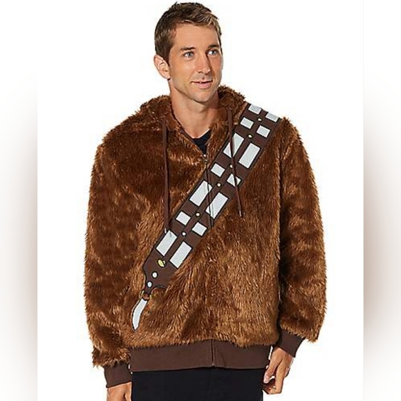 Chewbacca Wookie Furry Hoodie Size M - Picture 2 of 3